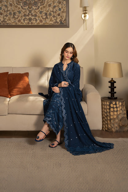 SAPPHIRE LAWN 3PC EMBROIDERED WITH EMBROIDERED DUPPTA