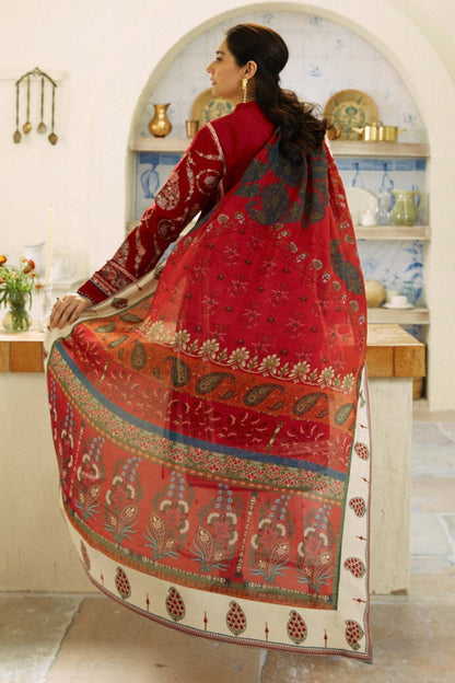 ZARA SHAH JHAN PREMIUM WINTER EMBROIDERED 3 PC SUIT WITH SOFT DUPPATA