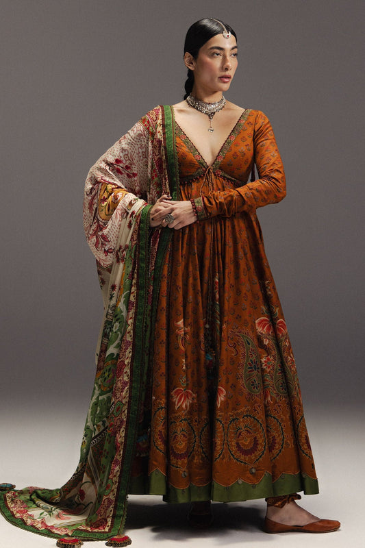 ZARA SHAH JHAN LUXURY LAWN FROCK WITH ELEGANT SOFT DUPATTA