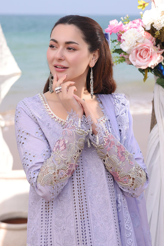 QALAMKAR LAWN LUXURY EMBROIDERED 3 PC
