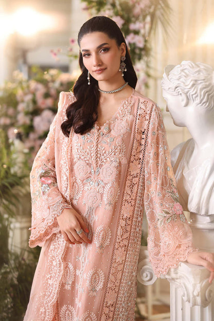 MARIA B LUXURY CHIFFON EMBROIDERED 3 PC SUIT WITH EMBROIDERED DUPPATA