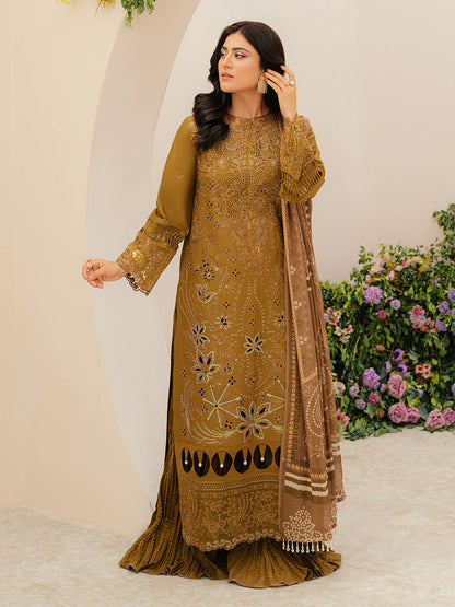 MAHNUR LAWN 3 PC LUXURY EMBROIDERED