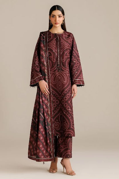 JAZMIN LAWN EMBROIDERED 3 PC WITH SOFT EMBROIDERY DUPPATA