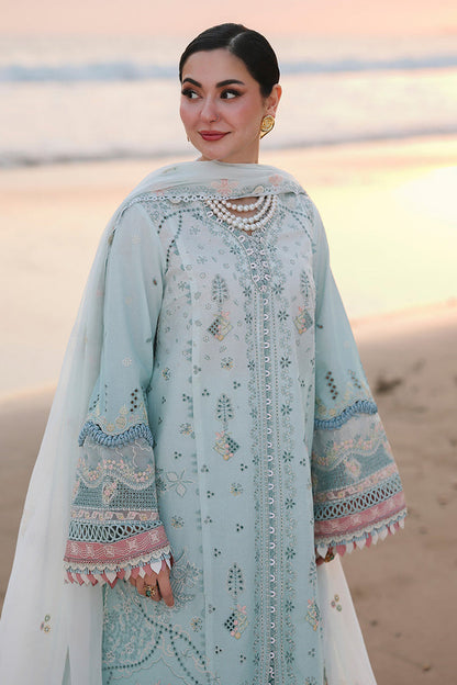 QALAMKAR LUXURY LAWN EMBROIDERED 3 PC WITH EMBROIDERED DUPPATA