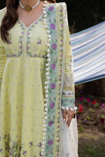 ANEELAS LAWN LUXURY EMBROIDERED FROCK WITH EMBROIDERED DUAPPTA