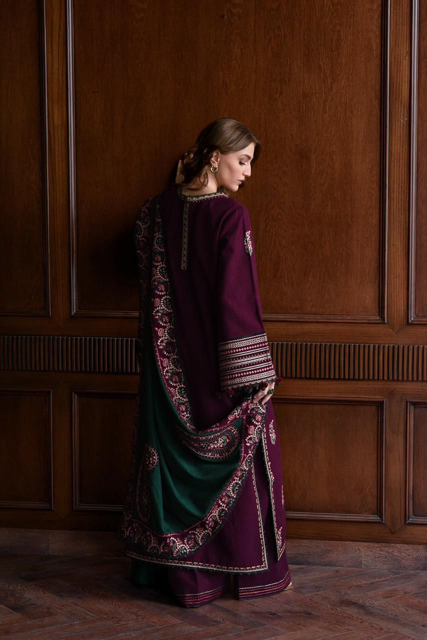 BATIK 3 PC WITH LUXURY LAWN EMBROIDERED DUPPTA