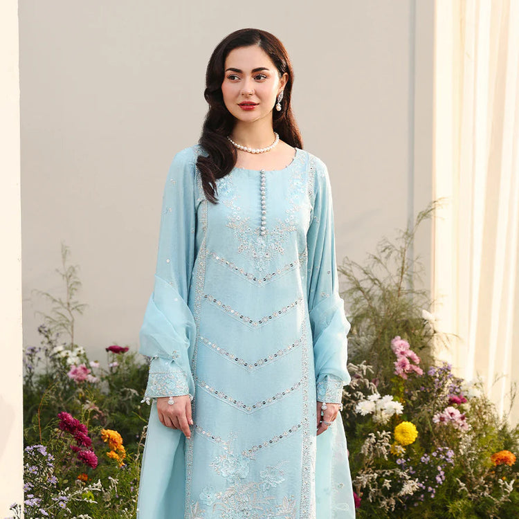 ASIM JOFA LAWN EMBROIDERED 3 PC WITH EMBROIDERED DUPATTA