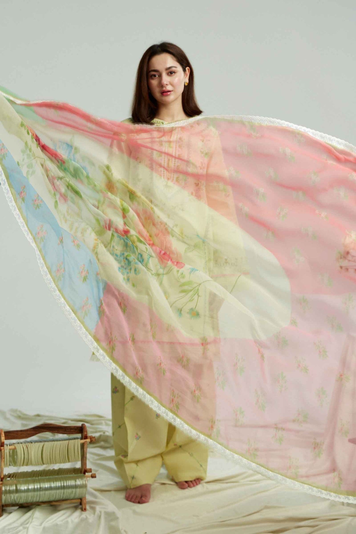 Zara Shah Jhan Lawn Embroidered 3 PC
