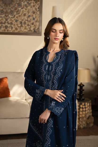 SAPPHIRE LAWN 3PC EMBROIDERED WITH EMBROIDERED DUPPTA