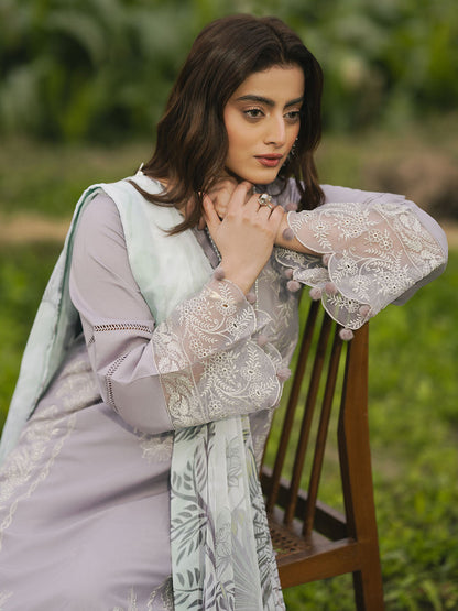 IZEL LAWN EMBROIDERED 3 PC SUIT WITH SOFT ELEGANT DUPPATA