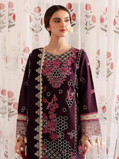 MAHNUR LAWN 3 PC LUXURY EMBROIDERED DUPATTA