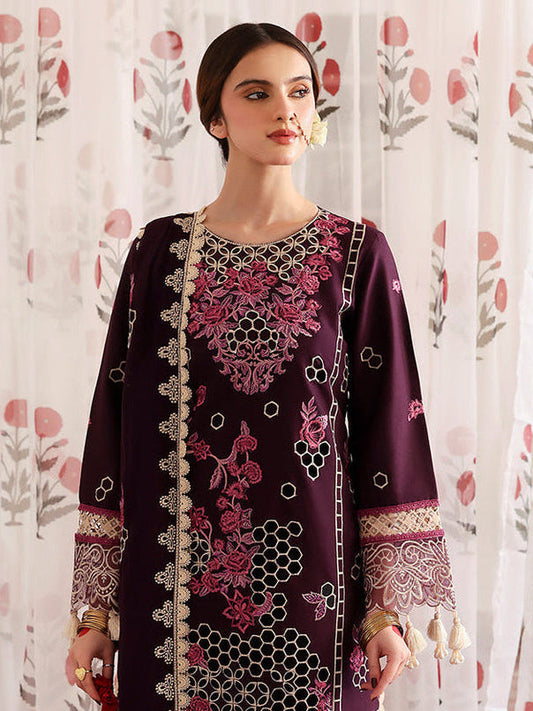 MAHNUR LAWN 3 PC LUXURY EMBROIDERED DUPATTA