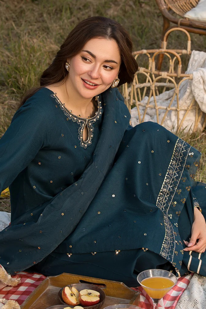 ZARA SHAH JHAN EMBROIDERED 3 PC WITH EMBROIDERED DUPATTA