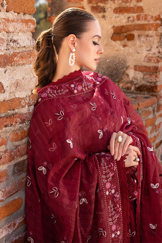 GARNET LAWN 3 PC WITH FOUR SIDED EMBROIDERED DUPATTA