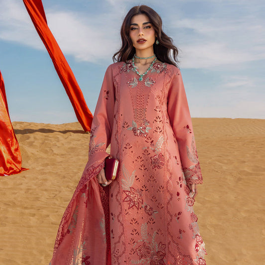 RANG RASIYA LUXURY LAWN EDITION 3 PC CHIKAN KARI WITH EMBROIDERED DUPATTA