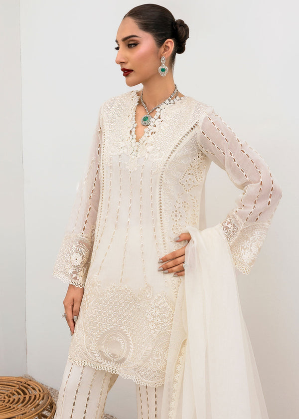 SAIRA SHAKIRA LAWN EMBROIDERED 3 PC WITH EMBROIDERED DUPPATA AND TROUSER