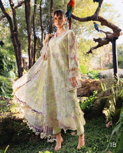 MARIA B LAWN EMBROIDERED 3 PC WITH EMBROIDERED DUPATTA