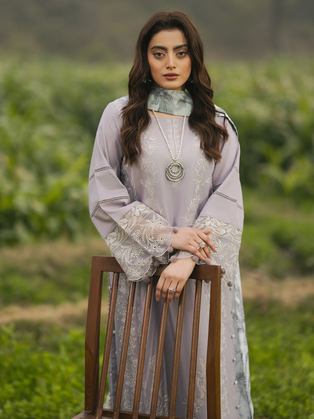 IZEL LAWN EMBROIDERED 3 PC SUIT WITH SOFT ELEGANT DUPPATA