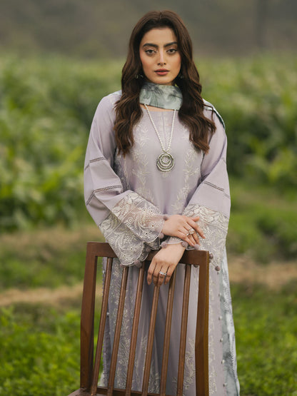 IZEL LAWN EMBROIDERED 3 PC SUIT WITH SOFT ELEGANT DUPPATA