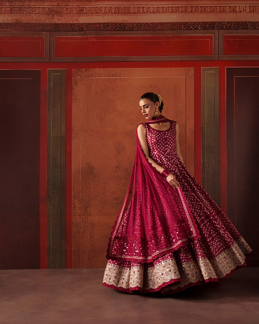 FAIZA SAQLAIN LAWN LUXURY FROCK WITH EMBROIDERED DUPPATA