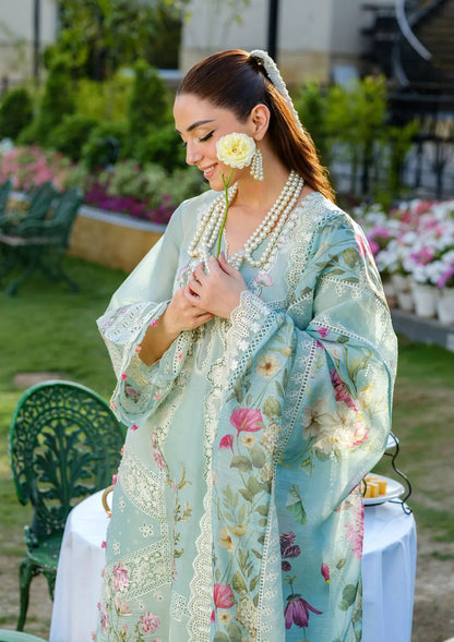 ELAF LUXURY LAWN 3 PC WITH READY EMBROIDERED DUAPPTA