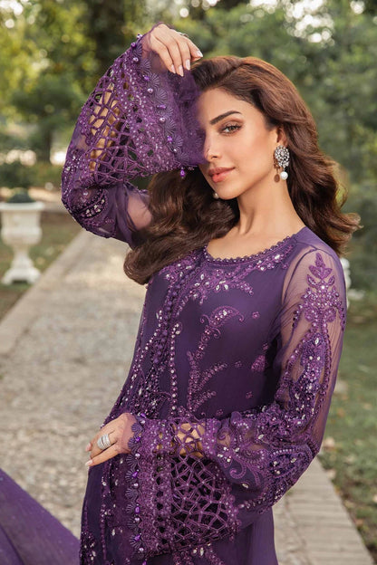 MARIA B CHIFFON LUXURY EMBROIDERED 3 PC WITH EMBROIDERED DUPPATA
