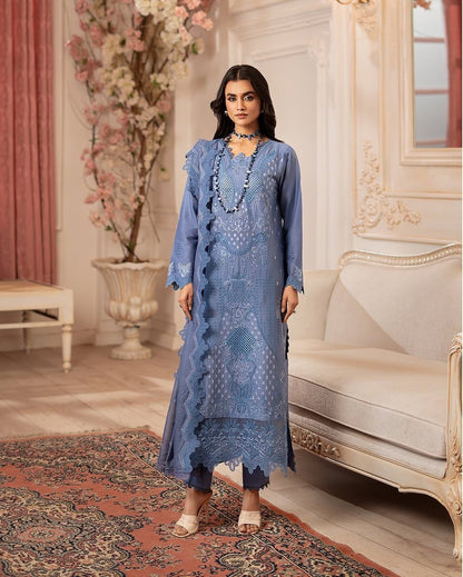 RAJBARI LAWN 3 PC EMBROIDERED