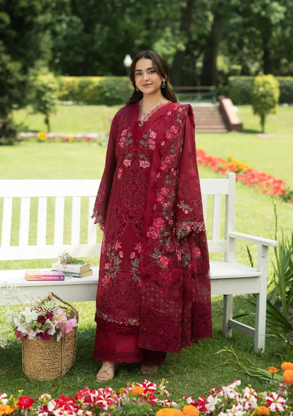 ELAF PREMIUM LAWN EMBROIDERED 3 PC SUIT WITH EMBROIDERED DUPPATA