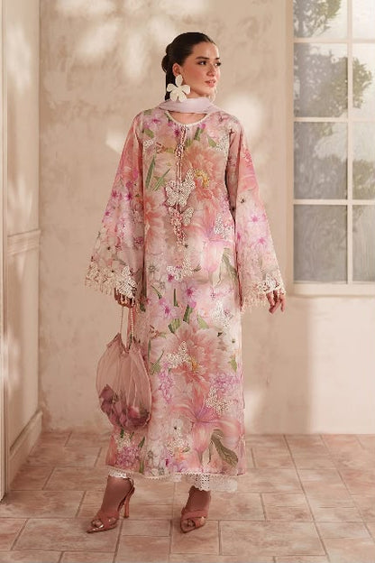 BAROQUE LAWN EMBROIDERED 3 PC SUIT WITH EMBROIDERED READY DUPATA