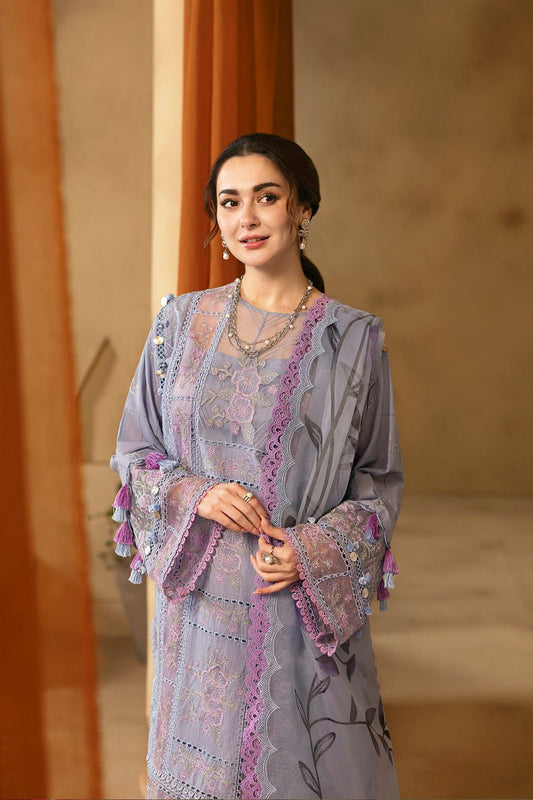 GARNET LAWN 3 PC EMBROIDERD MOST ELEGANT DESIGN