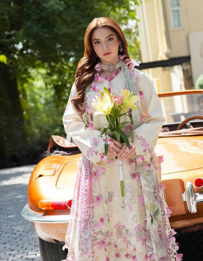 JADE LUXURY LAWN EMBROIDERED 3 PC WITH SOFT DUPATTA