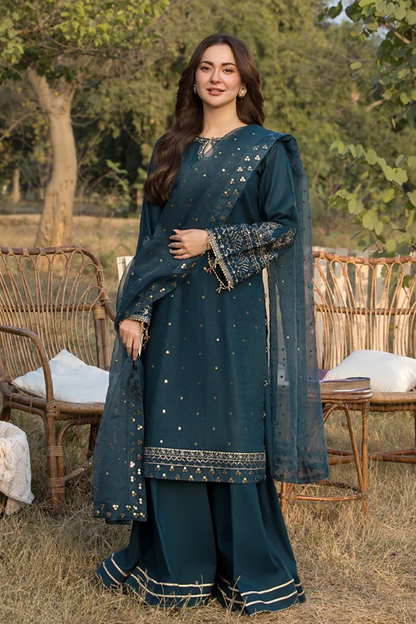 ZARA SHAH JHAN EMBROIDERED 3 PC WITH EMBROIDERED DUPATTA