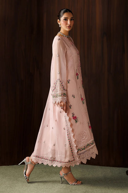 BAROQUE CHIFFON EMBROIDERED 3 PC WITH READY EMBROIDERED DUPPATA