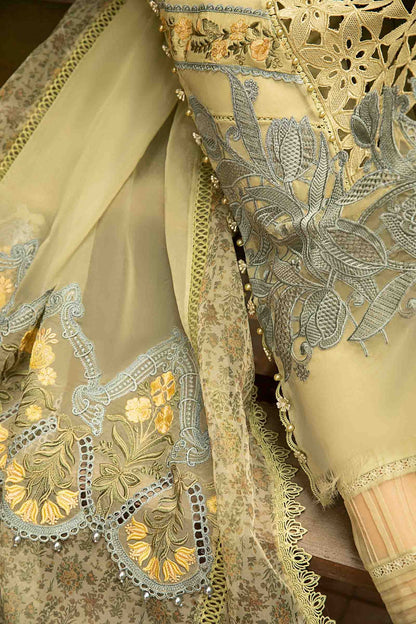 Maria B Lawn 3 PC With Heavy Sequence Embroidery
