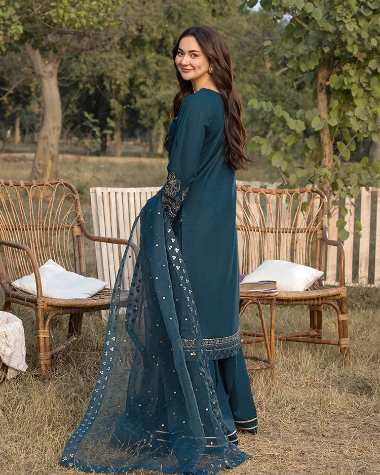 ZARA SHAH JHAN EMBROIDERED 3 PC WITH EMBROIDERED DUPATTA
