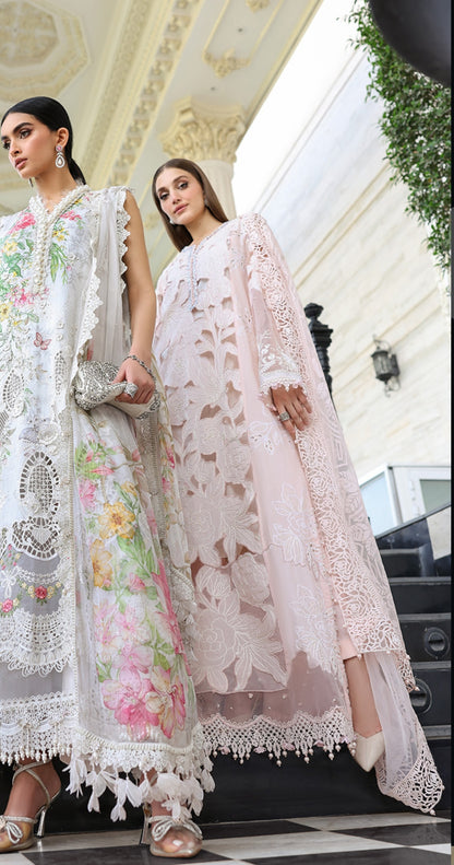 MARIA B LUXURY LAWN EMBROIDERED 3 PC WITH EMBROIDERED DUPPATA