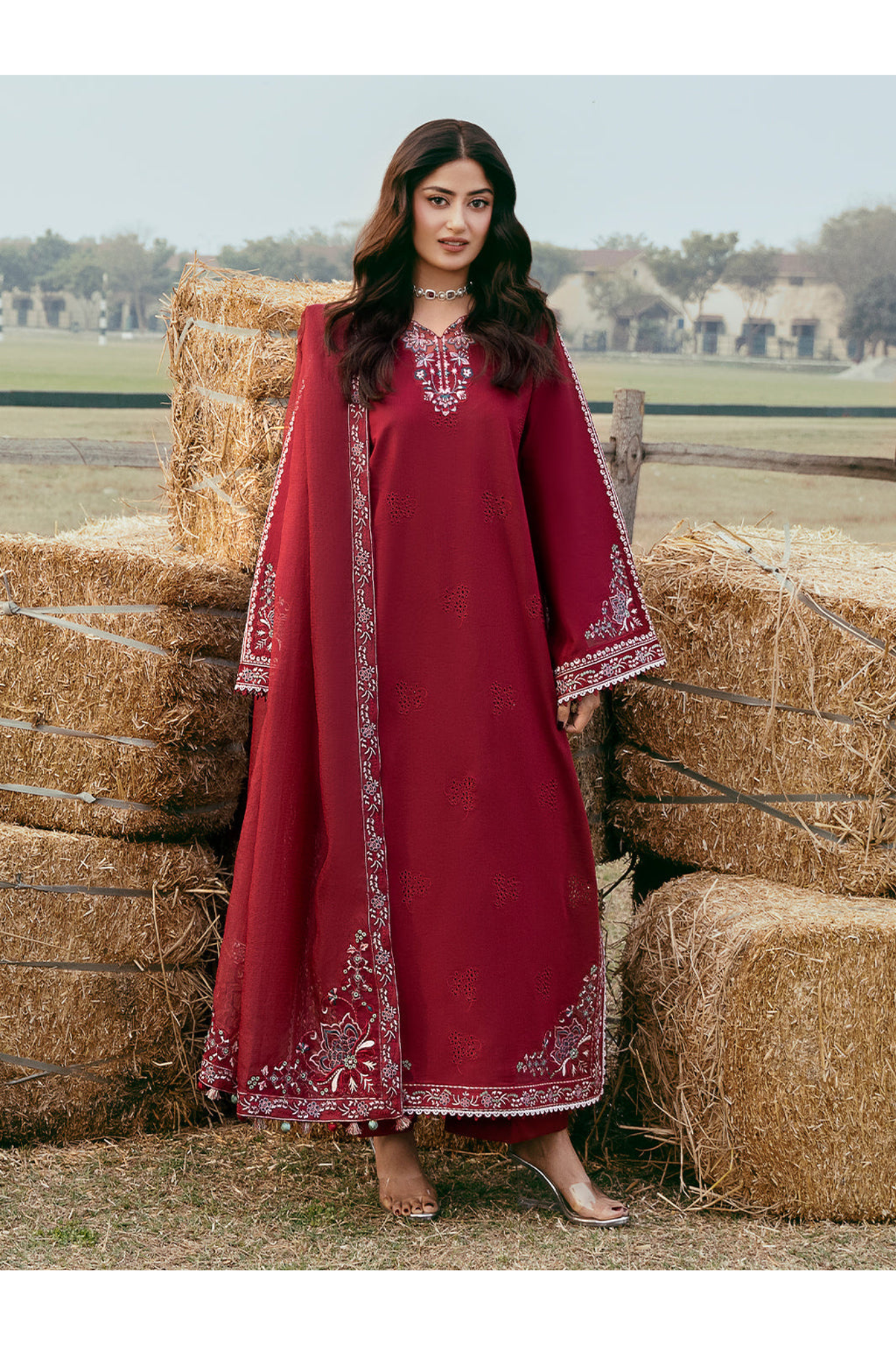 IZEL LAWN 3 PC WITH EMBROIDERED DUPATTA