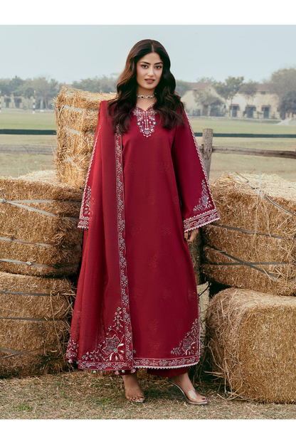 IZEL LAWN 3 PC WITH EMBROIDERED DUPATTA