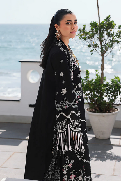 QALAMKAR PREMIUM WINTER EMBROIDERED 3 PC SUIT WITH EMBROIDERED SHAWL