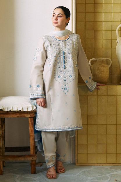 ZARA SHAH JHAN 3 PC LAWN EMBROIDERED