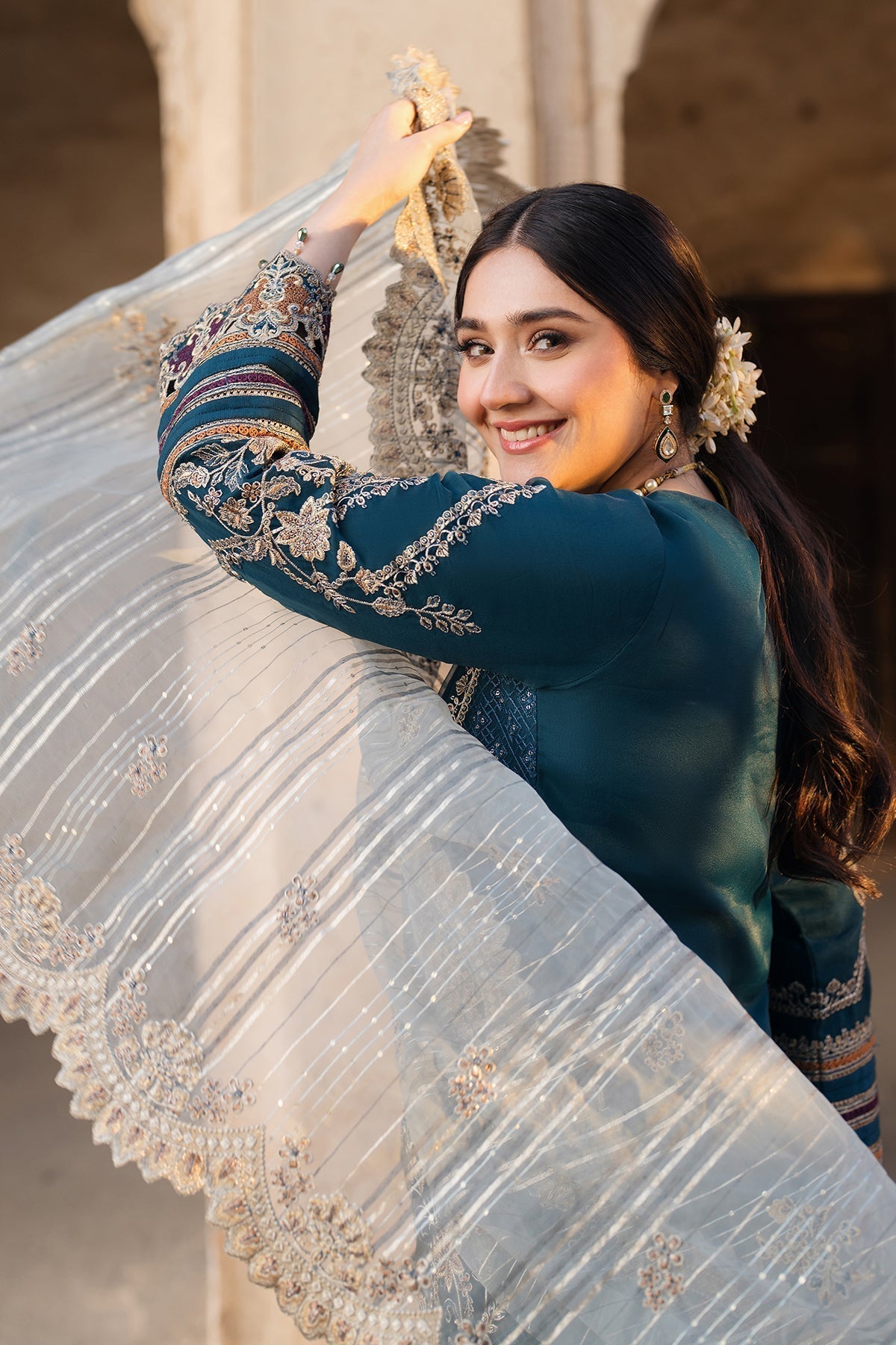 BATIK LAWN 3 PC HEAVY EMBROIDERED WITH  EMBROIDERED DUPATTA