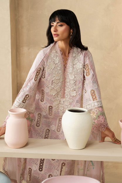 MARIA B WINTER EMBROIDERED 3 PC SUIT WITH EMBROIDERED SHAWL
