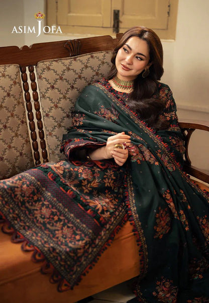 ASIM JOFA LAWN EMBROIDERED 3 PC SUIT WITH EMBROIDERED DUPPATA