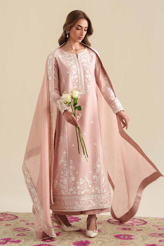ZAIB LUXURY LAWN EMBROIDERED 3 PC WITH EMBROIDERED DUPPATA