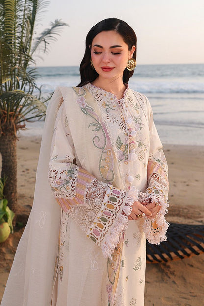 QALAMKAR LUXURY LAWN 3 PC WITH EMBROIDERED DUAPPTA