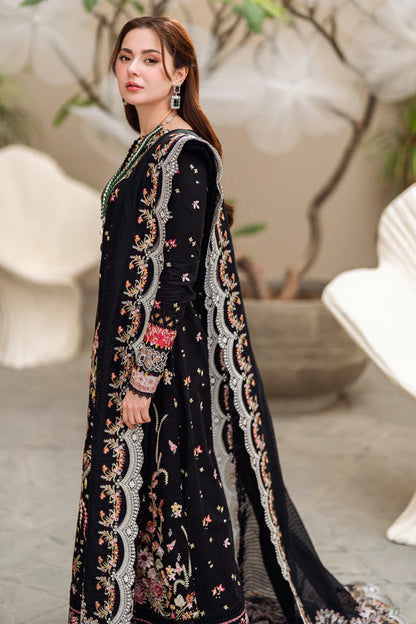 QALAMKAR LUXURY WINTER EMBROIDERED 3 PC SUIT WITH EMBROIDERED SHAWL