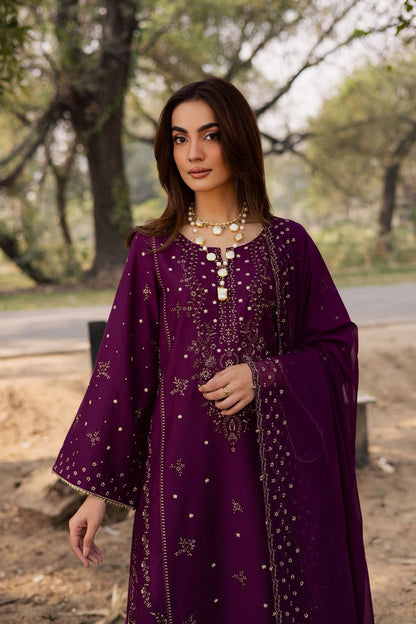 JAZMIN LAWN EMBROIDERED 3 PC WITH READY TO WEAR DUPATTA