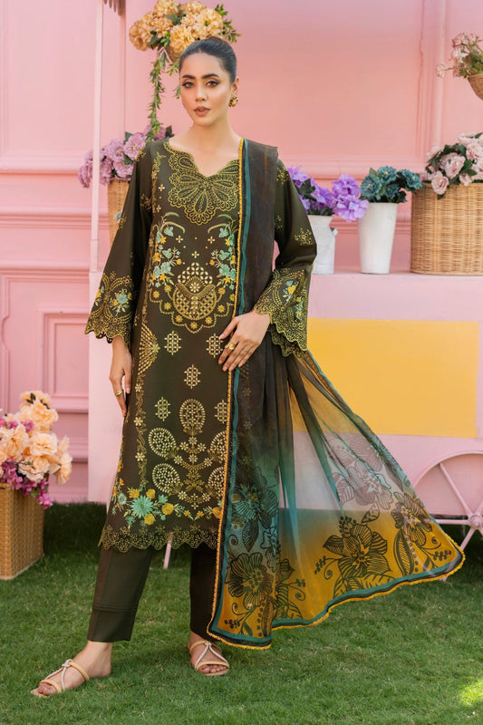 BATIK LAWN EMBROIDERED 3 PC WITH SOFT PREMIUM DUPPATA