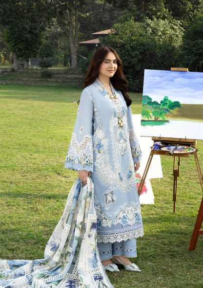 ELAF LUXURY LAWN 3 PC WITH EMBROIDERED DUAPPTA