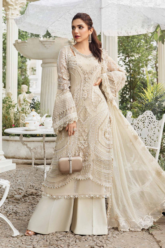 MARIA B LUXURY CHIFFON EMBROIDERED 3 PC WITH EMBROIDERED DUPPATA